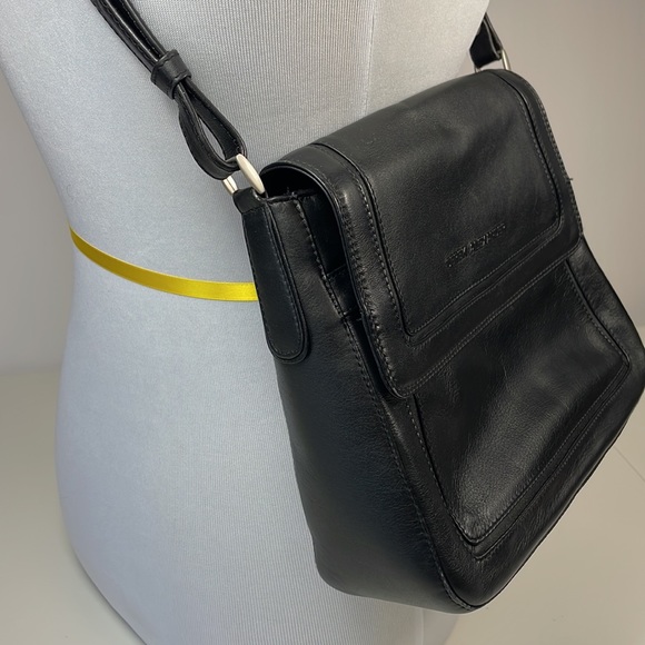 DEREK ALEXANDER Black leather crossbody bag - Picture 4 of 16